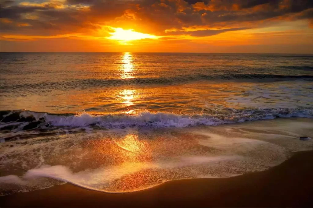 coucher de soleil normandie