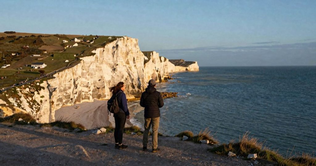 falaises mythiques de normandie : grand frisson à deux